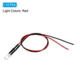 thumbnail image 3 of Uxcell 3V to 6V 5mm LED Light Emitting Diodes Pre Wired Mini LED Lights Bulb Light-emitting Lamp Red 12 Pack, 3 of 5