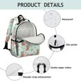 thumbnail image 4 of Highland Cow and Rose Print Cute School Backpack Bag for School with Padded Back and Adjustable Shoulder Straps 15.25"x11.5"x5.25", 4 of 5
