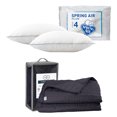 thumbnail image 1 of Colcha Matrimonial Acabado Ultrasónico Trinity Azul Marino + 2 Almohadas, 1 of 8