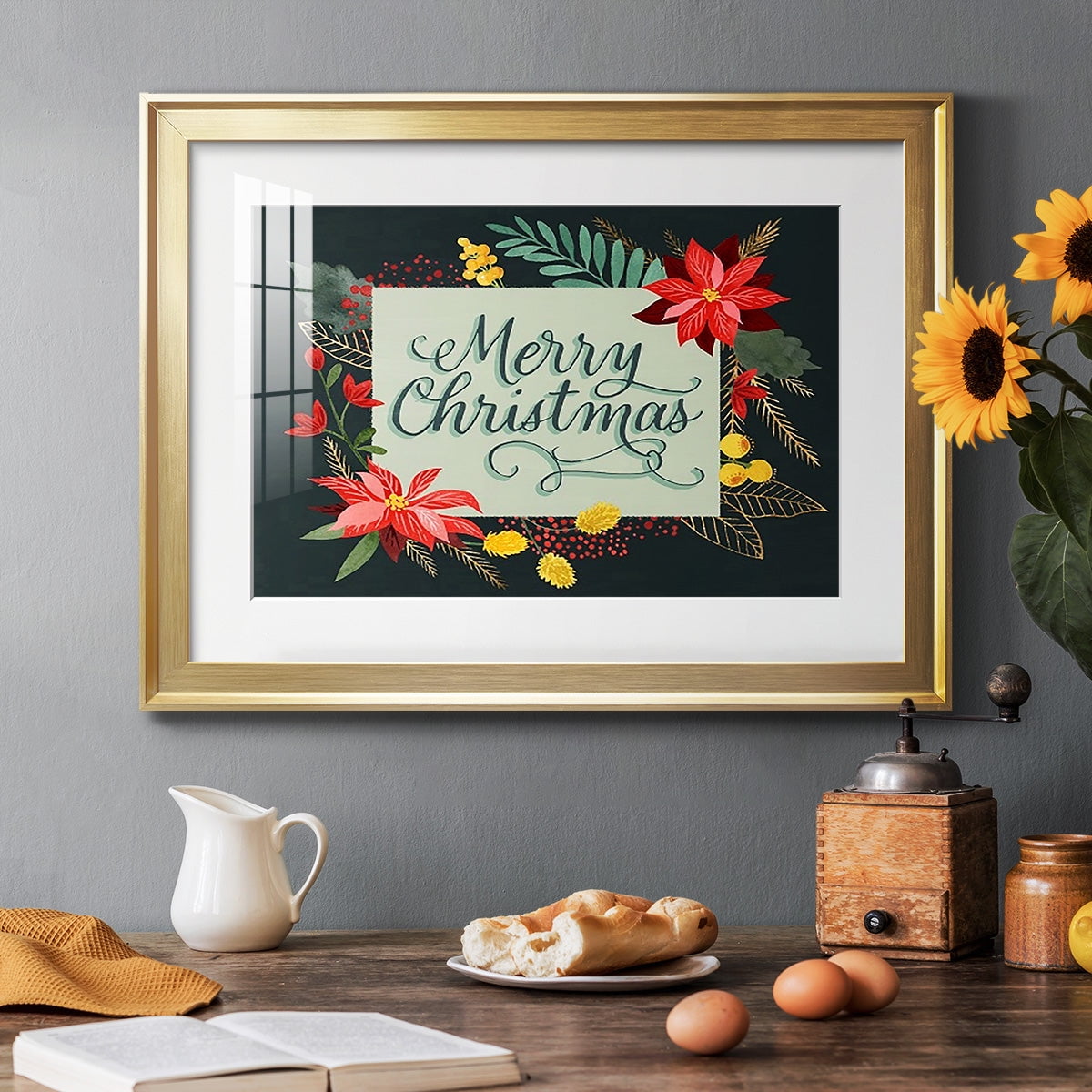 Bright Christmas Night I Premium Framed Print - Ready to Hang