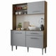 thumbnail image 1 of Mueble de Cocina Compacto Madesa 120cm Marrón/Gris, 1 of 9