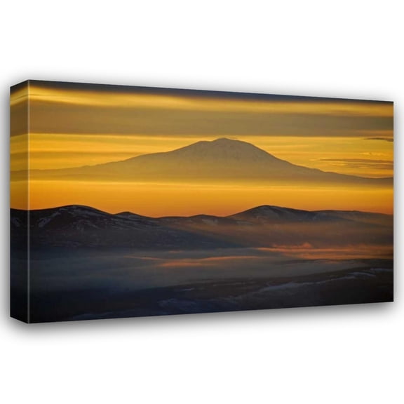 Brian Kidd 18x13 Gallery Wrapped Canvas Wall Art Titled - Rainier Sunset III