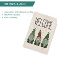 thumbnail image 3 of AVOIN Welcome Gnome St Patrick's Day Garden Flag Vertical Double Sided, Shamrock Leopard Yard Outdoor Decoration 12.5 x 18 Inch, 3 of 5
