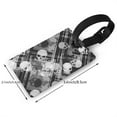 thumbnail image 4 of Balery Seamless Pattern With Skulls Print Durable Luggage Tags with Secure Strap, Personalized Travel ID Tags for Suitcases, Bags, and Backpacks - Easy Identification for Men and Women, 4 of 8
