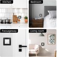 thumbnail image 4 of Light Switch Finger Plates Matt Black Light Switch Surround 338Inch Square Shape Acrylic Single Light Switch Covers Simple Wall Socket Stickers for Home Decoration 2Pcs, 4 of 5