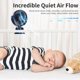 thumbnail image 4 of Ventilador con clip BDXXJ portátil con rotación de 360°, USB, recargable, azul, 4 of 7