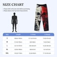 thumbnail image 4 of Disketp Red And White Screaming Demon Skull Men's Pajama Pants - Ultra Soft Fleece Sleep and Lounge Pants (Size: S-XXL)-, 4 of 6