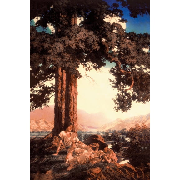 Art.com Hilltop Art Print by Maxfield Parrish, 12" x 18"