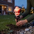 thumbnail image 5 of Christmas Santa Pathway Stake Lights – Waterproof Solar Outdoor Decorations for Garden, Yard, Patio, Driveway & Holiday Pathway Lighting, Auto On/Off， White light, 5 of 8
