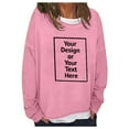 thumbnail image 6 of Women Crew Neck Pullover Womens Sweatshirts No Hood with Front Pocket Women's Casual Solid Color Diy Loose Fit Crew Neck Sweatshirt Comfortable and Stylish Pullover M, 6 of 9