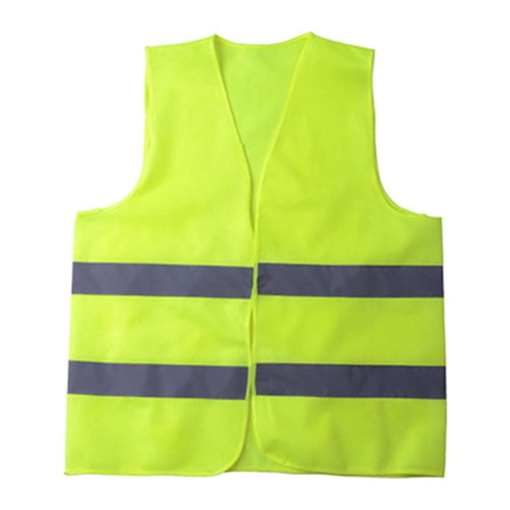 4 PCs Safety Vest HiVisibility Green/Orange Neon Safety Warning Car