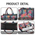 thumbnail image 4 of Large Capacity Tote Bag,Pioneer Flower Floral Print Pattern Handbag Fashion Luxury Tote Bag,15.7"x13"x 5.1" Inches,Laptop Compatible, 4 of 6