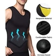 thumbnail image 3 of Men Waist Trainer Vest Hot Neoprene Sauna Suit Corset Body Shaper Workout Tank Top Shirt Shapewear Clothing, 3 of 6