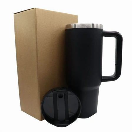 40Oz Tumbler With Handle & Straw Lid Stainless Steel Vacuum Insulated Travel Mug