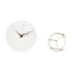 thumbnail image 5 of Reloj de pared,Reloj de pared decorativo para baño o dormitorio,Reloj de pared redondo silencioso,sin tictac,ideal para regalar.,Estante de pared,Estantería metálica de pared de 3 niveles, 5 of 8
