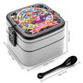 thumbnail image 2 of Kirby Fiambrera de Doble Capa, Contenedor de Almuerzo Portátil Apilable, Almacenamiento de Alimentos Hermético a Prueba de Fugas, 1000ml, 2 of 6