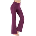 thumbnail image 2 of Yoga Pants with Pockets for Women Women Workout Out Leggings Fitness Sports Running Yoga Athletic Drying Tight Elastic Comfortable Fitness Pants PurpleB XL, 2 of 7