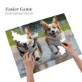 thumbnail image 2 of Running Dogs Water Fun Playful 500-Piece Wooden Jigsaw Puzzle for Adults, Fun & Challenging Family Game, Stylish Wall Decor & Holiday Gift, 2 of 7
