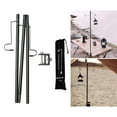 thumbnail image 4 of Poste de lámpara plegable Zulema Soporte de linterna Aluminio ligero portátil Negro, 4 of 8