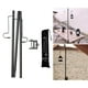 thumbnail image 3 of Poste de lámpara plegable para soporte de linterna de mesa de camping Aluminio ligero portátil Negro Cola soporte de linterna al aire libre, 3 of 8