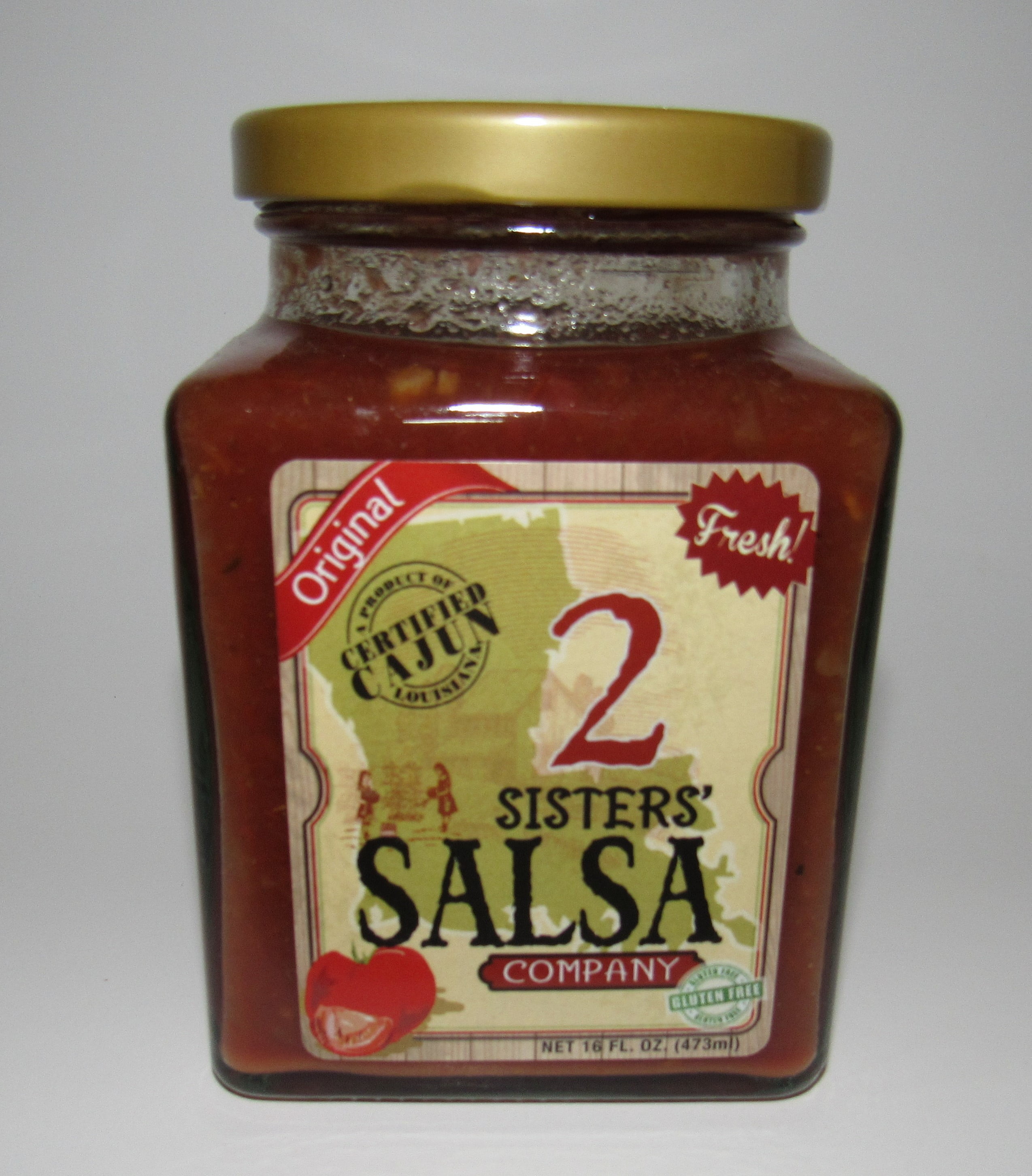 2 Sisters' Salsa Gluten Free Original Salsa, 16 fl oz