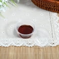 thumbnail image 4 of WALFRONT 50Pcs 2oz Packing Box Disposable Plastic Clear Sauce Chutney Cups Boxes with Lid for Food Takeaway, 4 of 4