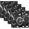 thumbnail image 5 of Vintage Bicycles Cloth Napkins Set of 4,20x20 Inches Napkins Cloth Washable Reusable Soft for Dinner,Wedding,Parties,Home Dinner,Tableative Decor Gift, 5 of 7
