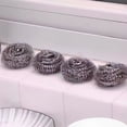 thumbnail image 3 of Walbest 1/2/4Pcs Steel Wire Ball Multifunctional Strong Decontamination Kitchen Gadgets Stainless Steel Wire Ball Cleaner for Home, 3 of 7