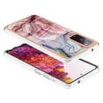 thumbnail image 6 of Designed for Samsung Galaxy S20 FE Marble Case, Ultra Thin Girls Women Plating Marble Designed Flexible Soft TPU IMD Marble Protective Case Cover for Samsung Galaxy S20 FE - Rose, 6 of 7