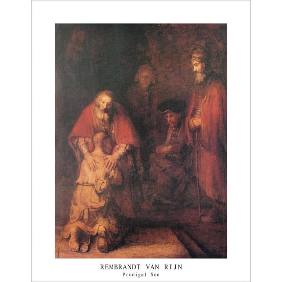 Prodigal Son by Rembrandt Mini Poster - 11" x 14"