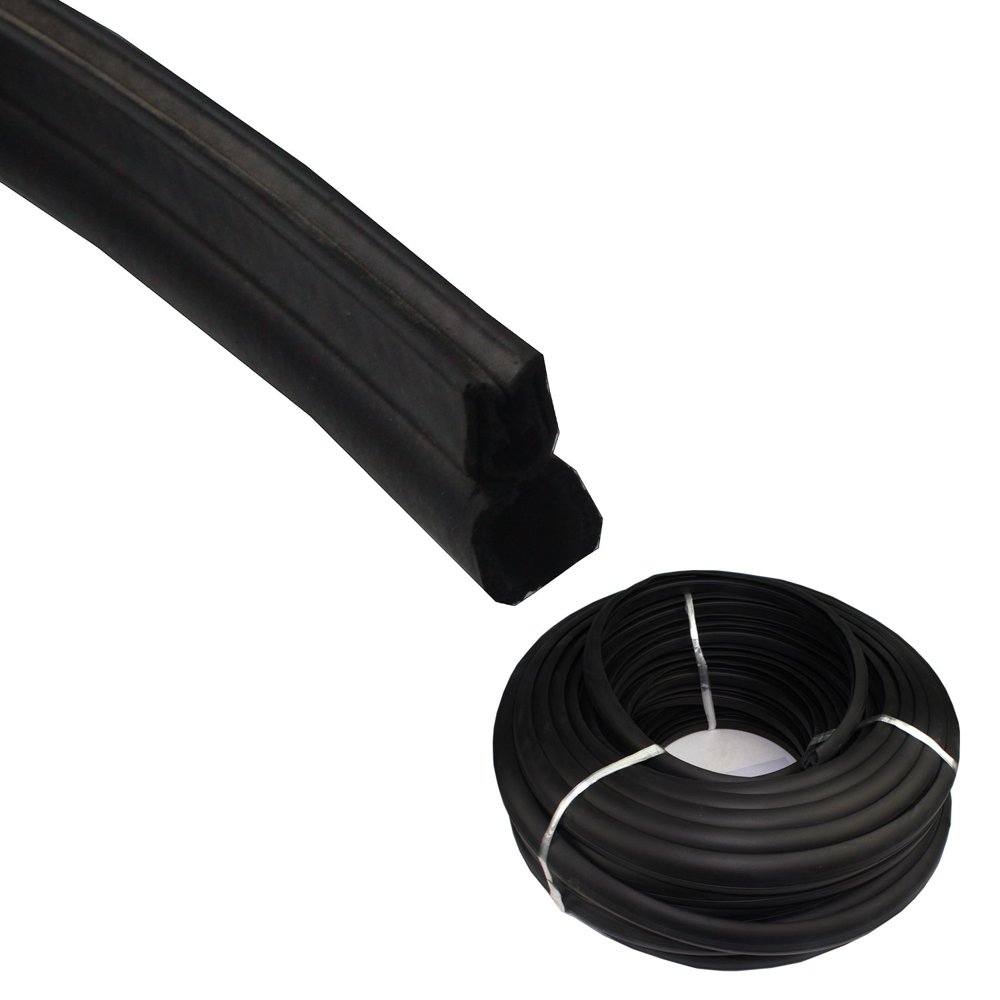 Universal 1/4 in Openning Rubber Edge Trim Seal Protector Guard Metal