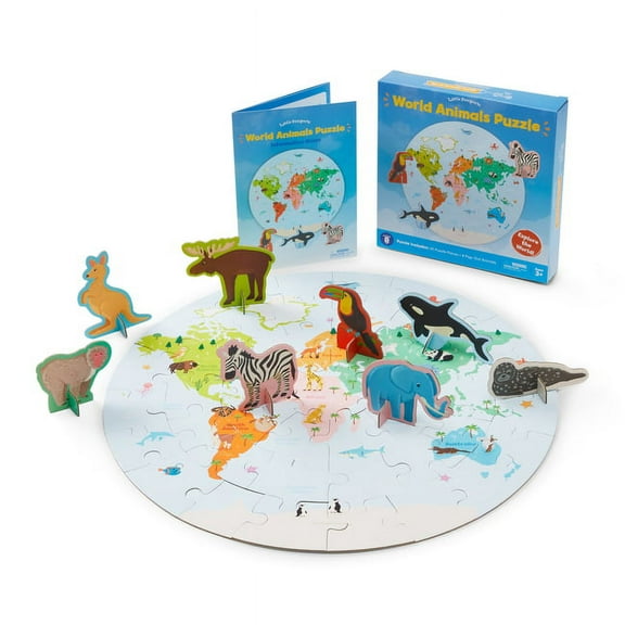 Little Passports: World Animals Puzzle (Hardcover)