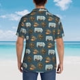 thumbnail image 3 of Lsque Miniature Ship In Bottle pattern Hawaiian Shirt for Men, Unisex Summer Beach Casual Short Sleeve Button Down Shirts-Large, 3 of 9