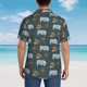 thumbnail image 4 of Fotbe Miniature Ship In Bottle Camisa Hawaiana para Hombre Unisex – Camisa Casual de Verano con Botones de Manga Corta de Algodón y Lino,Medium, 4 of 7