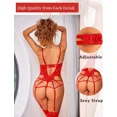 thumbnail image 4 of Lencería Encaje Liguero Conjuntos Mujer Y Tanga Medias Dama, 4 of 4