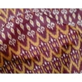 thumbnail image 4 of oneOone Silk Tabby Fabric Damask & Chevron Ikat Printed Fabric 1 Yard 42 Inch Wide, 4 of 4