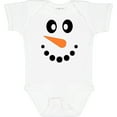 thumbnail image 3 of Inktastic Cute Smiling Snowman Face with Carrot Nose Boys or Girls Baby Bodysuit, 3 of 5