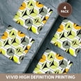 thumbnail image 6 of 3drose, Atomic Fifties Inspired Martinis in Grey, Lime, Cream, and Yellow, Set of 4 Ceramic Tile Coasters, 6 of 7