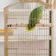 thumbnail image 5 of 1pc rejilla de hierro marco colgante de hierro bastidor estante de la pared simple de la pared para el pájaro del pájaro del loro de mascotas (rosa), 5 of 6