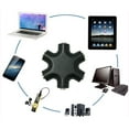 thumbnail image 4 of Snowflake 6 Way 3.5mm Splitter for Audio Earphone Headphone Audio Headset Adapter with Auxiliary Cable (Black), 4 of 4