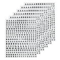 thumbnail image 1 of Calcomanías de Letras para Uñas Uxcell 6 Hojas, Autoadhesivas 3D de Letras para Decoraciones de Uñas, Negro, 1 of 7