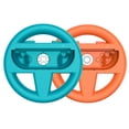 thumbnail image 3 of 2pcs Racing Directing Wheels For 2 Joy Con Controller () Blue Orange, 3 of 9