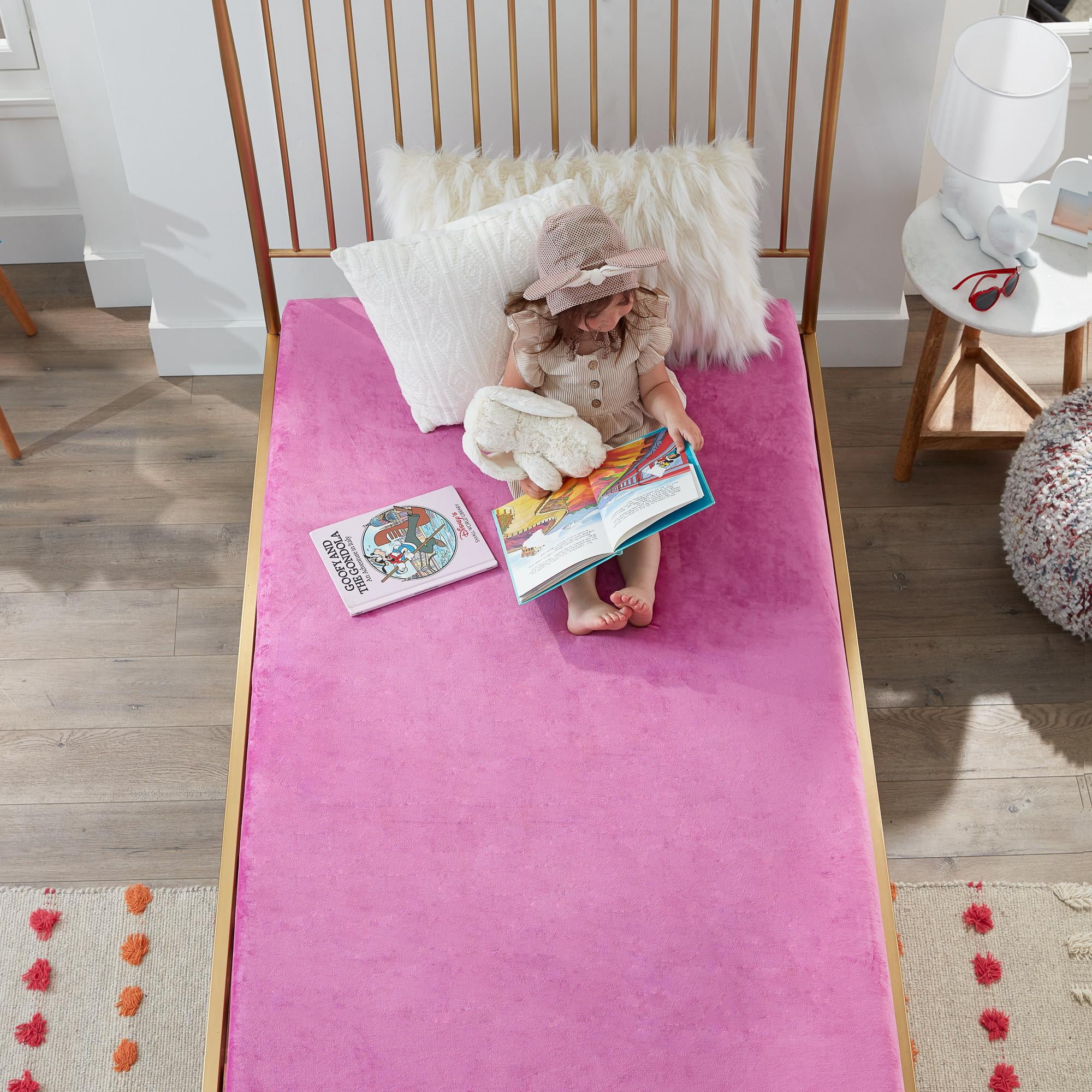 Rest Haven 6" Waterproof Gel Memory Foam Kids Mattress, Twin, Pink