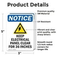 thumbnail image 2 of (2 Pack) Keep Electrical Panel Sign, 2 of 7