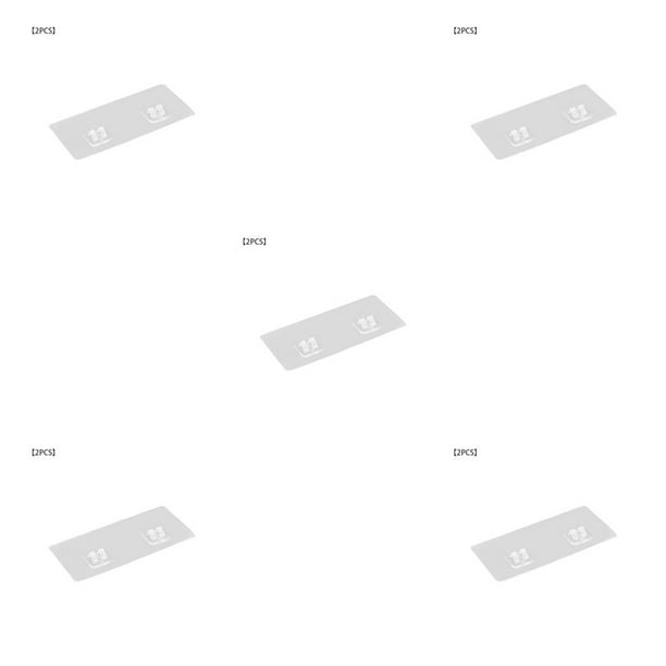 Inteprter Ganchos de baño Recableght, perchero de pared autoadhesivo, estante adhesivo de plástico sin rastro para estante de cocina, estante de Type2 NO2 Inteprter CBP259583