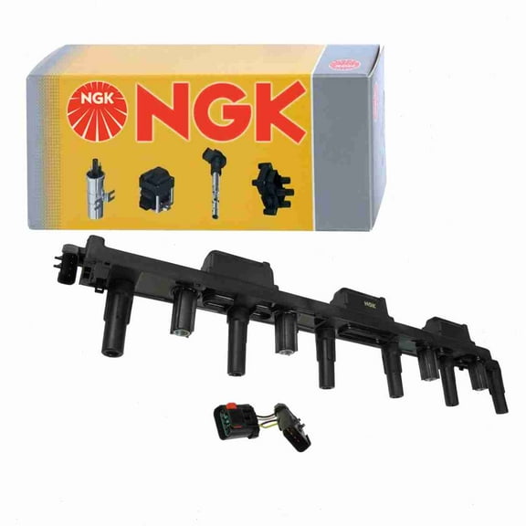 NGK Ignition Coil compatible with Jeep TJ 4.0L L6 2000-2006