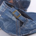 thumbnail image 7 of Xinyolin Men Women Vintage Washed Jeans Hat Outdoor Sports Denim Beret Sun Visor Flat Cap, 7 of 7