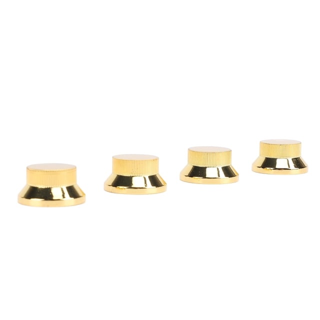 4PCS Metal Knob Caps, Guitar Volume Tone Knobs Bass Volume Tone Control Knobs for 6mm Inner Diameter Potentiometer