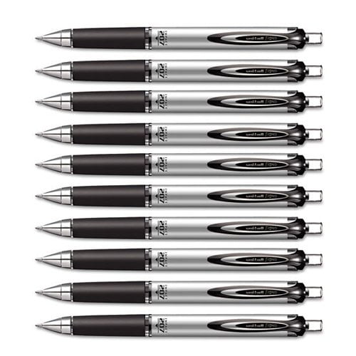 Uni-ball Impact RT Retractable Bold Point Gel Pens, 10 Black Ink Pen (65870)