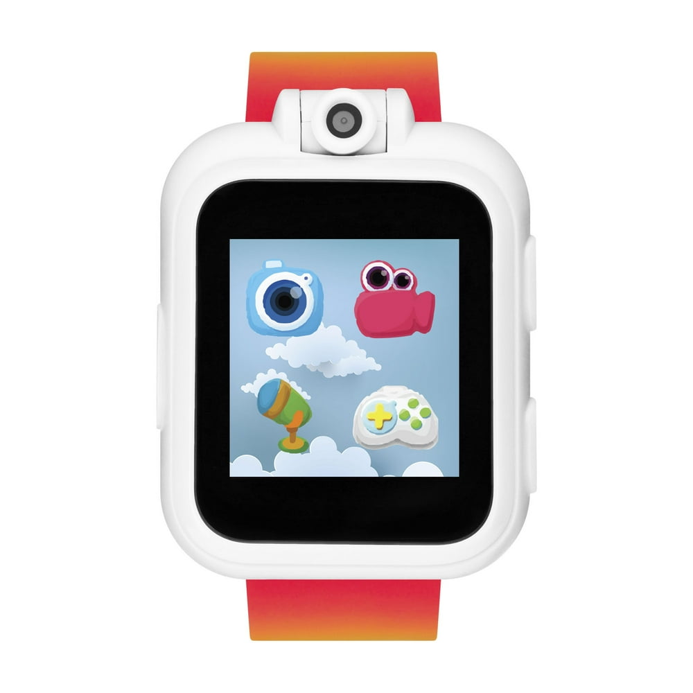 iTech - iTech Jr. Kids Smartwatch for Girls Rainbow Print Strap/White Case 41MM x 51MM - Walmart